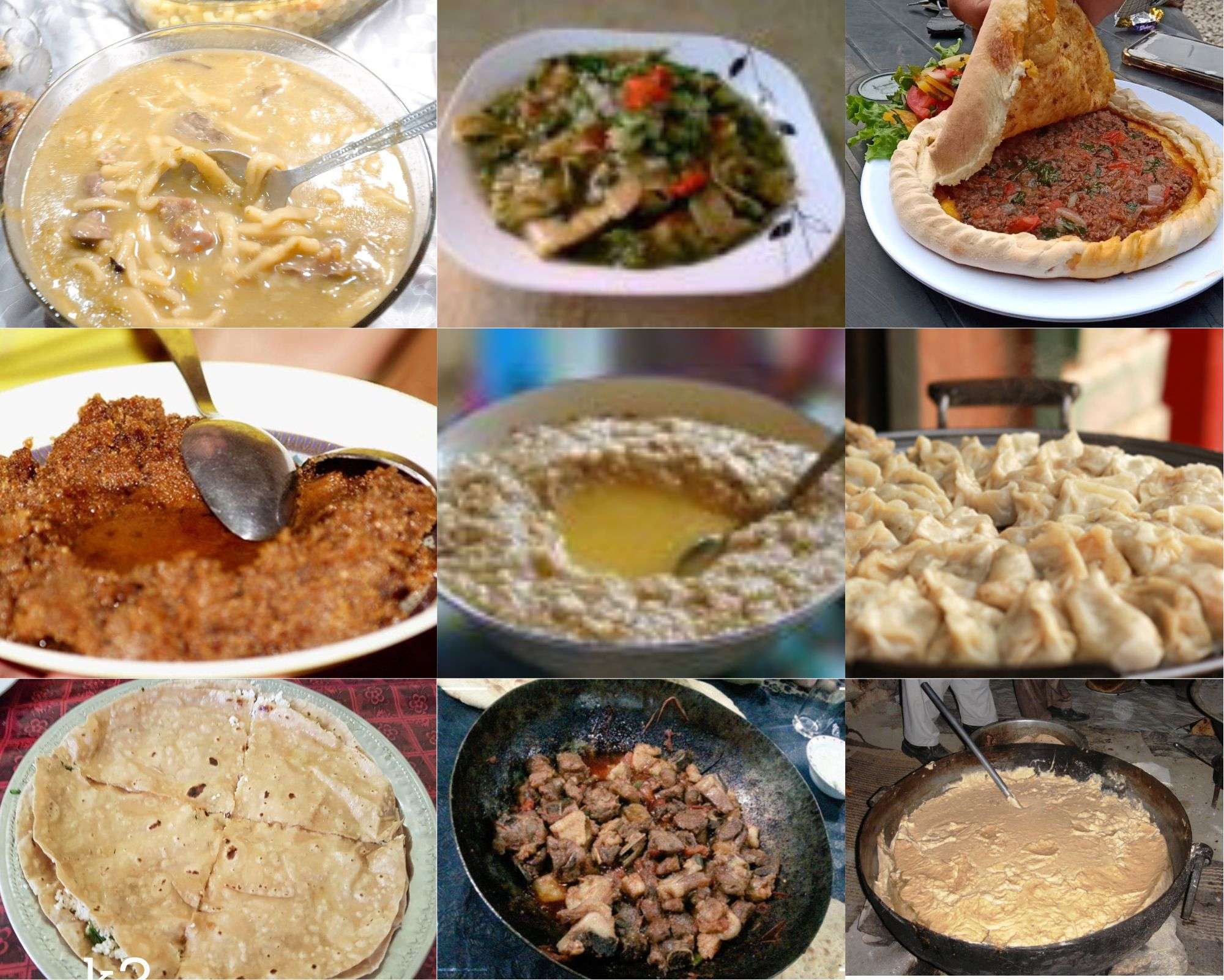 Cultural dishes of Gilgit Baltistan according to cities